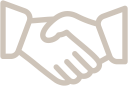 A handshake icon for Partners