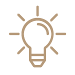 A bulb icon for Creativity & Learning